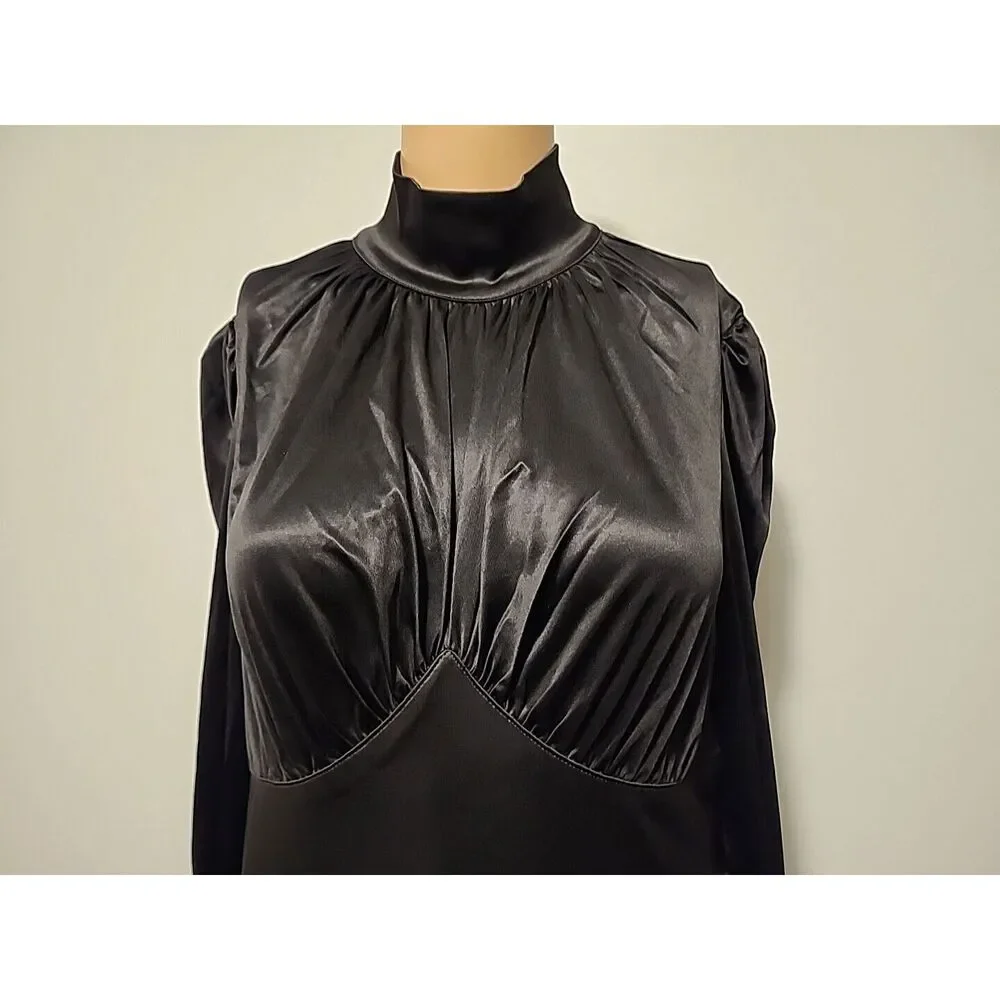 New Paco Rabanne x H&M Designer Black Bubble Mini Dress, Sz M - Picture 4 of 9